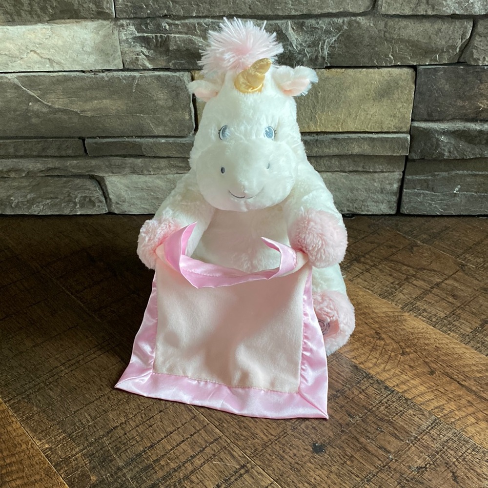 Peek-a-Boo Furry Friends Animated Peek-a-Boo Unicorn Plus